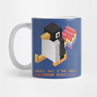 Rainbow Racer Penguin Mug